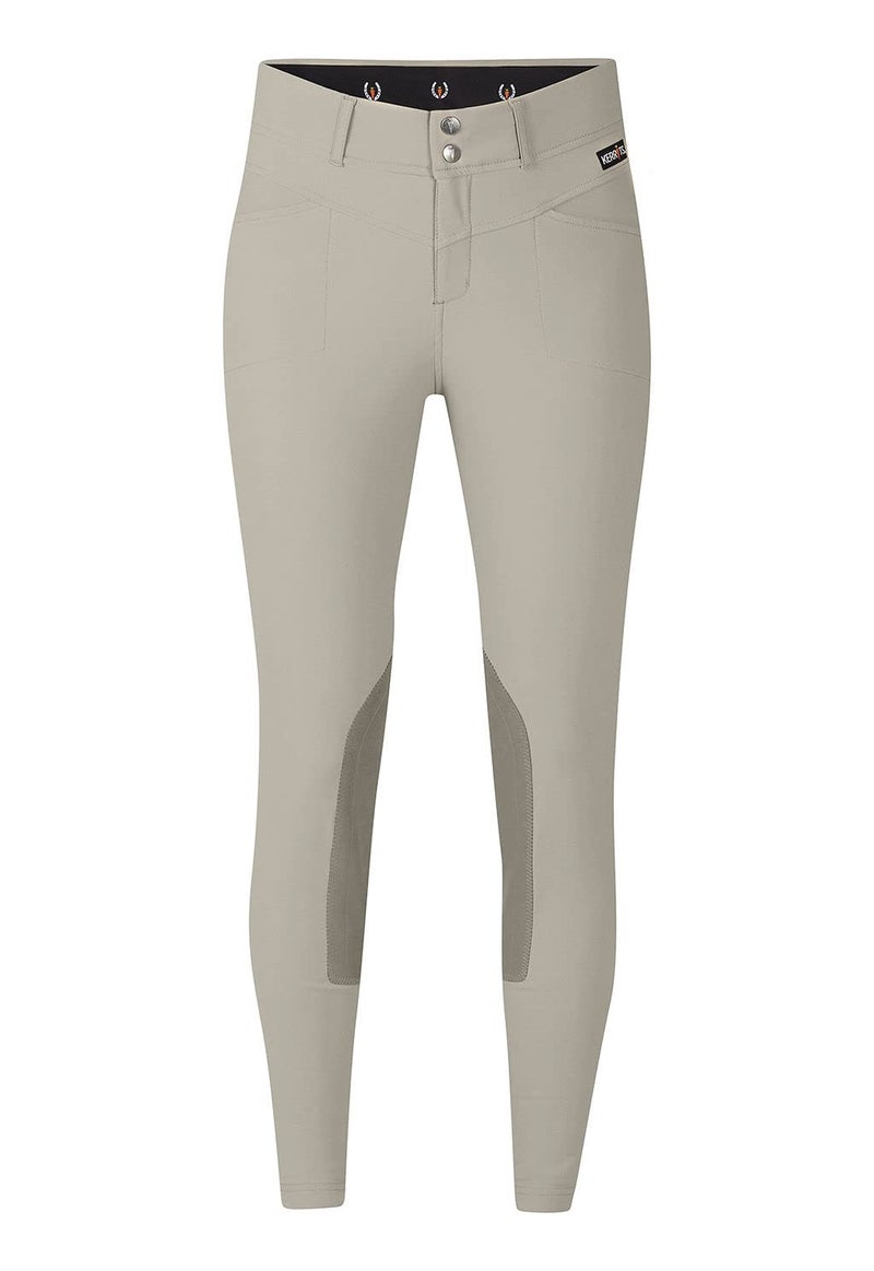 Kerrits Kids Crossover II Knee Patch Breech Sand Size: S - Image 1